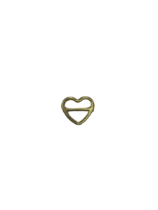 Бельевая рамка регулировочная сердечко металлическая 12мм цв.золото(в упак.1000шт)