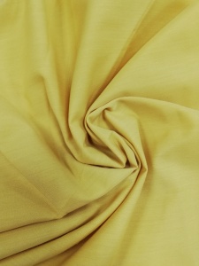 110-1455 Ткань хлопок дакрон однотонный 60%хлопок 40%полиэстер 150см цв.т.желтый(в рул.113 м)