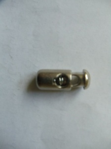 1162TR Цилиндр металлизированный пластиковый круглый цв.никель(в упак.1000шт)