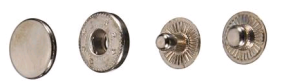 Кнопка стальная №54 12.5мм цв.ч.никель(в упак.1440шт)