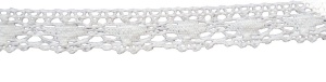 9200 Кружево вязаное хлопок шир.1,5см цв.белый(в упак.30м)