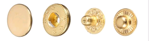 Кнопка нержавеющая №54 12.5мм цв.золото(в упак.1440шт)