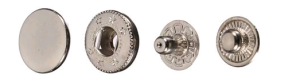 Кнопка стальная Alfa 15мм цв.ч.никель(в упак.720шт)