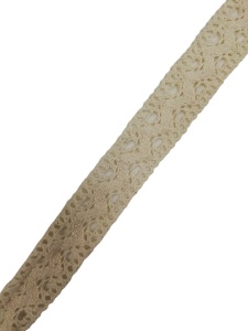 0073СТ Кружево вязаное хлопок шир.4см цв.кремовый(в упак.30м)