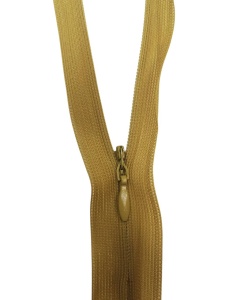 126 Молния потайная Т3 20см цв.горчичный(в упак.100шт)ZIP