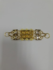 15R Пряжка декоративная цв.золото(в упак.10шт)