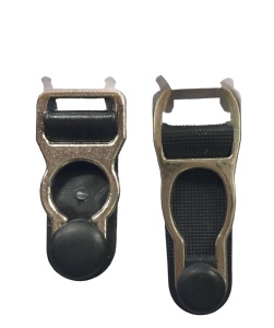 Застежки бельевые для чулок металлические 10мм цв.черный-никель(в упак.1000шт)