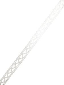 310 Кружево вязаное хлопок шир.1,3см цв.белый(в упак.30м)