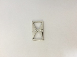 2600TMR Пряжка декоративная цв.никель(в упак.100шт)