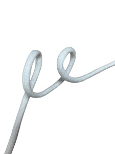 Шнур круглый хлопковый 10мм цв.белый(в рул.100м,мешок №19,21)