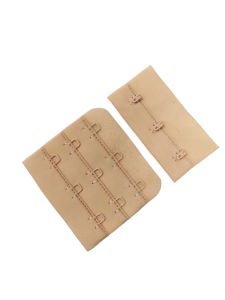 Застежки бельевые для бюстгальтера 3х3 50мм цв.бежевый(в упак.100шт)