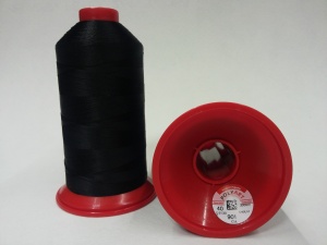 901 Нитки высокопрочные 20/3 POLYART 100% полиэстер 1500м цв.черный(в упак.10шт)