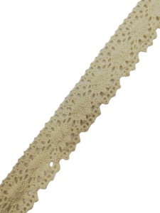 0029-3СТ Кружево вязаное хлопок шир.2,5см цв.молочный(в упак.30м)