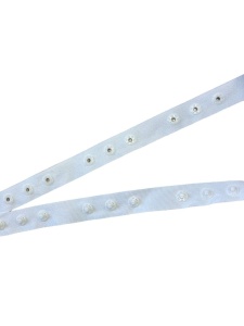 Кнопки на ленте бельевые 18мм цв.белый(в рул.50м)