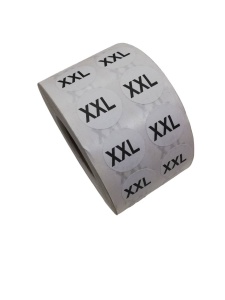 XXL Размерники на самоклеящейся бумаге цв.белый(в рул.2500шт)