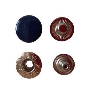 Кнопка стальная VT-2 9,5мм цв.т.синий(в упак.1440шт)