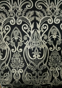 GX1206 Ткань свадебная с паетками на сетке 135см цв.белый(в рул.14,5м)