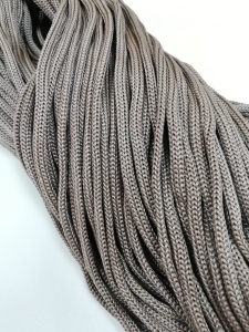 293 Шнур круглый полиэфирный 4мм цв.коричневый(в рул.100м)