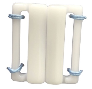 Застежки бельевые для купальников пластиковые 25мм цв.белый(в упак.2000шт)