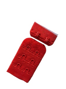 Застежки бельевые для бюстгальтера 3х2 30мм цв.красный(в упак.100шт)