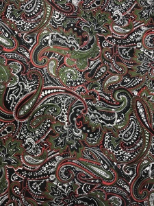 2018-2 Ткань подкладочная с принтом огурчики 190Т 100% полиэстер 150см цв.бордовый(в рул.100м)