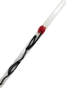 Бретели силиконовые №3 цв.черный-красный(в упак.10пар)