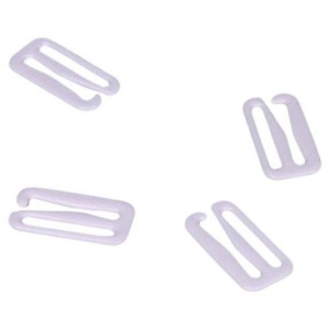 Крючок бельевой пластиковый 18мм цв.белый(в упак.1000шт)