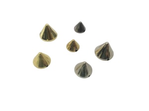 №14 Шипы пластиковые пришивные 8мм цв.никель(в упак.5000шт)