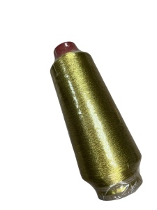 1502 Нитки вышивальные 150/2 металлизированные 100% полиэстер 5000м цв.золото(в упак.10шт)