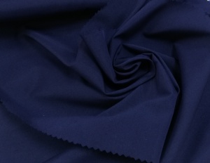 113G1883 Ткань хлопок сатин однотонный 80% хлопок 20% полиэстер 150см цв.т.синий(в рул.110м)
