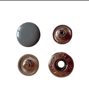 Кнопка стальная VT-2 9,5мм цв.серый(в упак.1440шт)