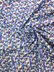 92494 Ткань хлопок сатин с принтом 100% хлопок 150см цв.фиолетовый(в рул.100м)