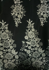 GX1072 Ткань на сетке расшитое паетками 135см цв.белый(в рул.14,5м)