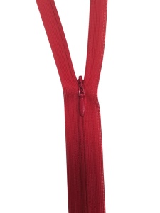 148 Молния потайная Т3 20см цв.красный(в упак.100шт)ZIP