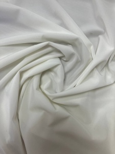 YA5053 Ткань бифлекс 100г/м 80% полиамид 30% эластан 140см цв.белый(в рул.189м)