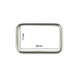 Рамка металлическая 3*15*20мм цв.никель(в упак.1000шт)