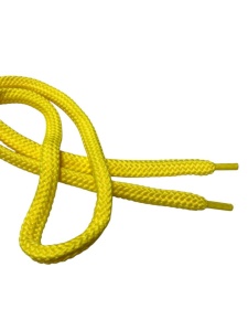 Шнур с наконечником полиэстер 10мм круглый 90см цв.желтый(в упак.50шт)