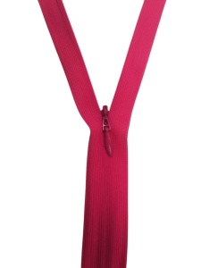 145 Молния потайная Т3 20см цв.малина(в упак.100шт)ZIP