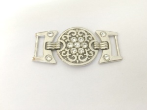 2322TMR Пряжка декоративная цв.никель(в упак.100шт)