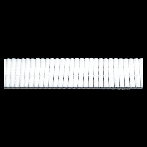 Тесьма шторная №025 buzgulu 25мм цв.прозрачный(в рул.100м)