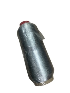 1501 Нитки вышивальные 150/2 металлизированные 100% полиэстер 5000м цв.серебро(в упак.10шт)