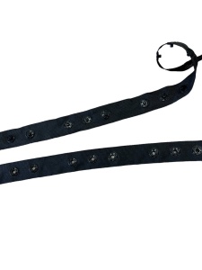 Кнопки на ленте бельевые 18мм цв.черный(в рул.50м)