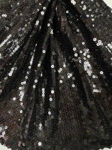 FF-2724 Ткань трикотажная на сетке 150см цв.черный(в рул.100м)