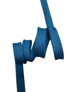 Шнур плоский полиэстер 12мм цв.морская волна(в рул.100м,мешок №22)