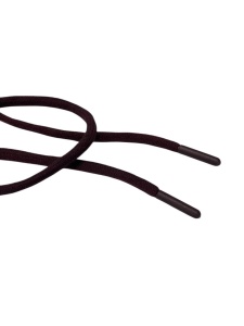 Шнур с наконечником хлопковый 06мм круглый 135см цв.бордовый(в упак.100шт)