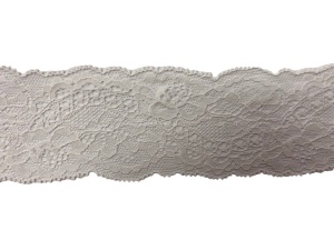 8943AD Кружево капроновое полиэстер шир.6см цв.белый(в упак.30м)
