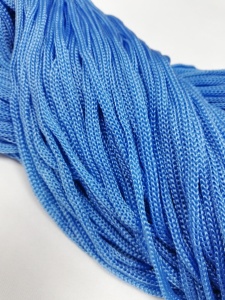 216 Шнур круглый полиэфирный 5мм цв.синий(в рул.100м)