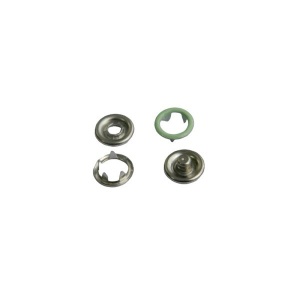 246 Кнопка нержавеющая трикотажная кольцевая 09,5мм цв.св.бирюза(в упак.1440шт)