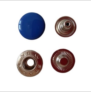 Кнопка стальная VT-2 9,5мм цв.василек(в упак.1440шт)