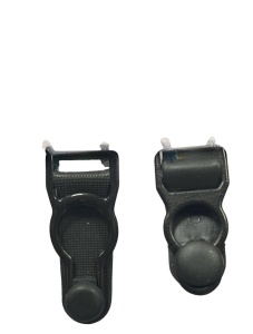 Застежки бельевые для чулок пластиковые 10мм цв.черный(в упак.1000шт)